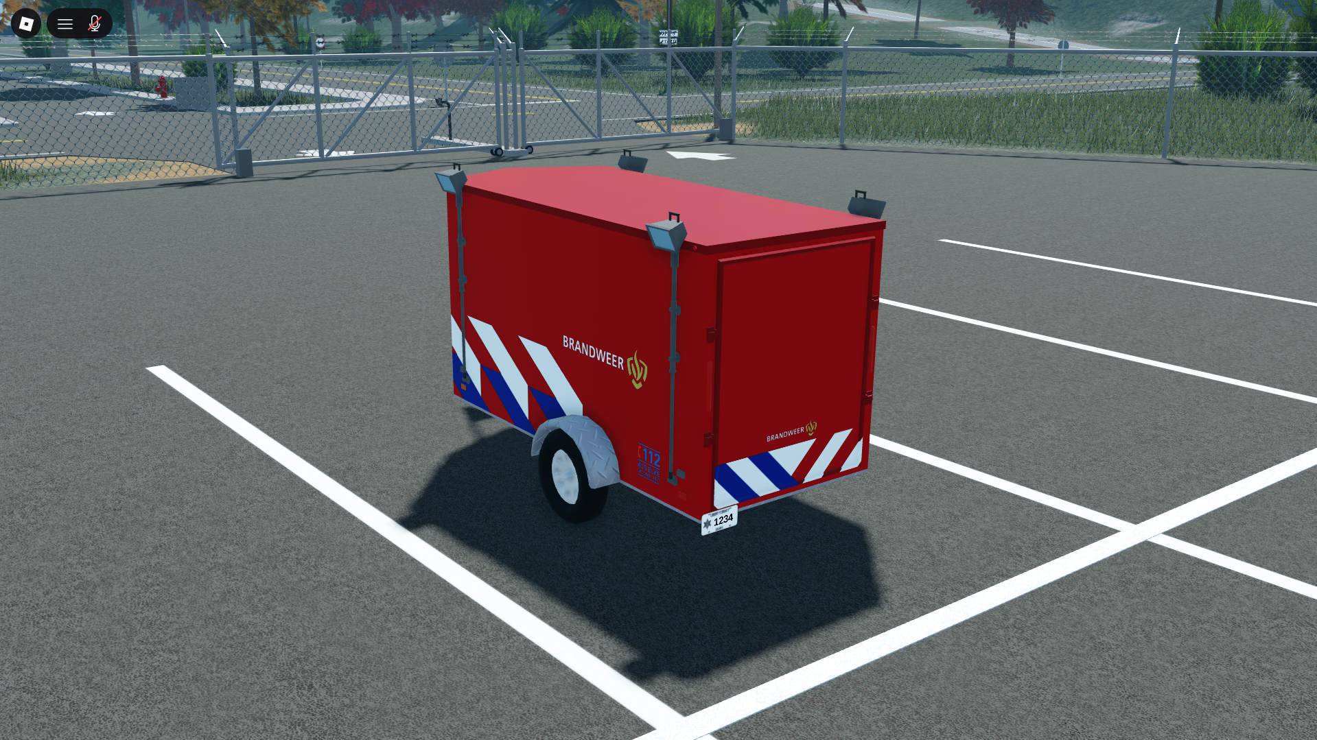 High quality Brandweer equipment trailer livery